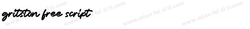 gritston free script字体转换